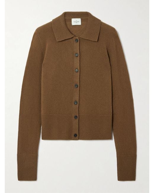 LeKasha Brown Fraga Organic Cashmere Cardigan