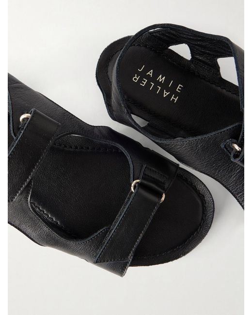 Jamie Haller Black The Walking Leather Sandals