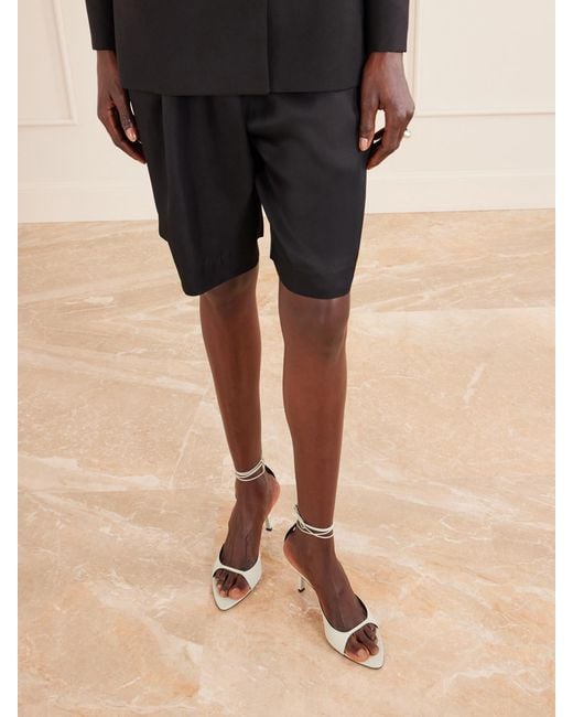 Victoria Beckham Natural Eliza Leather Sandals