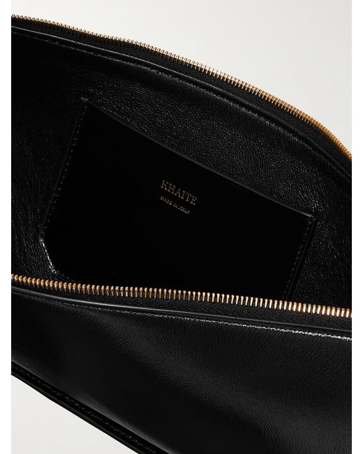 Khaite Black Lori Leather Shoulder Bag