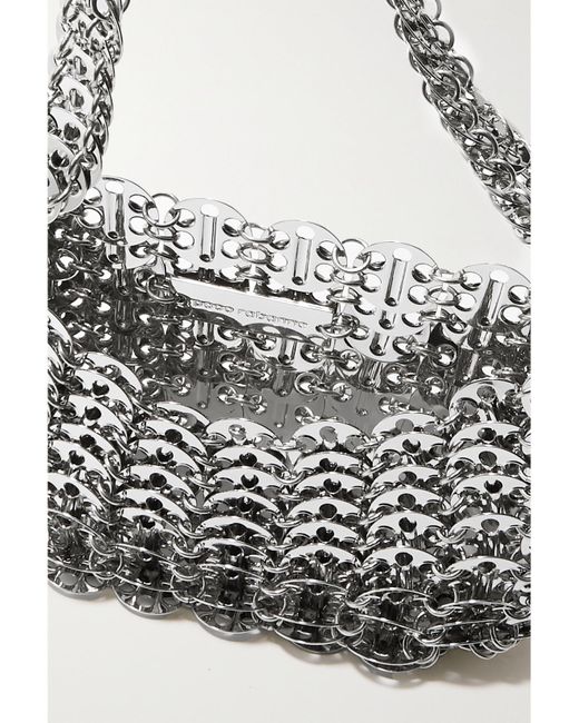 Rabanne White 1969 Moon Chainmail Shoulder Bag