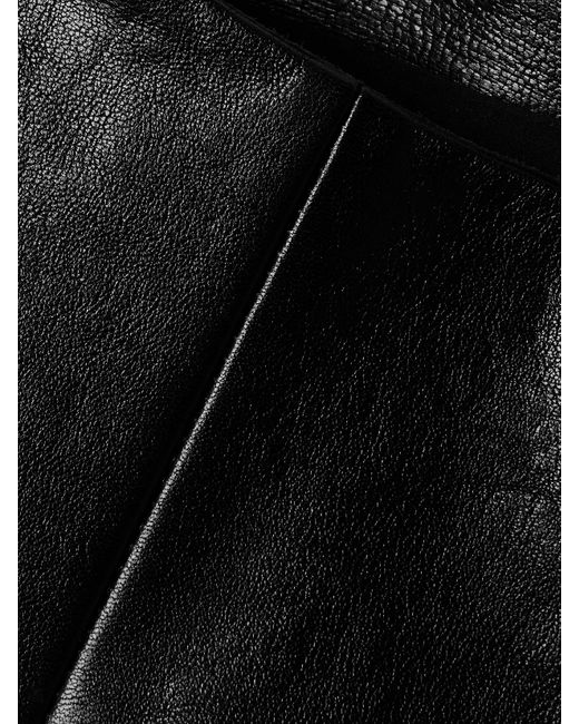 Khaite Black Jett Minirock Aus Leder