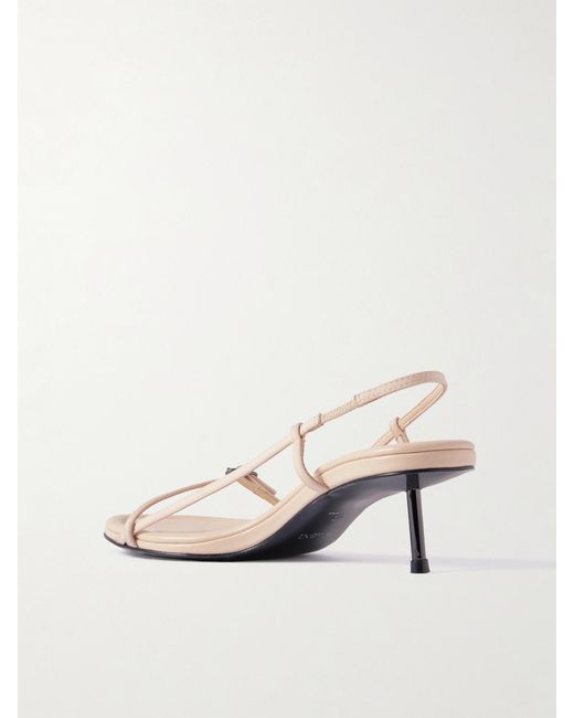 Sandales À Brides Arrière En Cuir Petit Belt St. Agni en coloris Natural