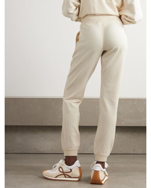 Loro Piana Natural Cocooning Cashmere Tapered Track Pants