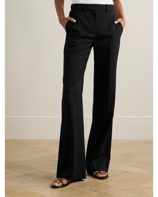 Joseph Black Morissey Hose Mit Geradem Bein Aus Stretch-Woll-Twill Mit Falten