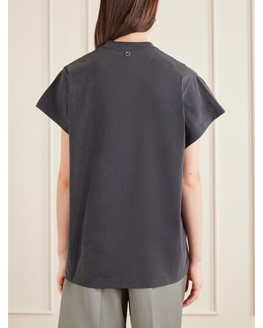 Stella McCartney Black Lace-Trimmed Cotton-Jersey T-Shirt