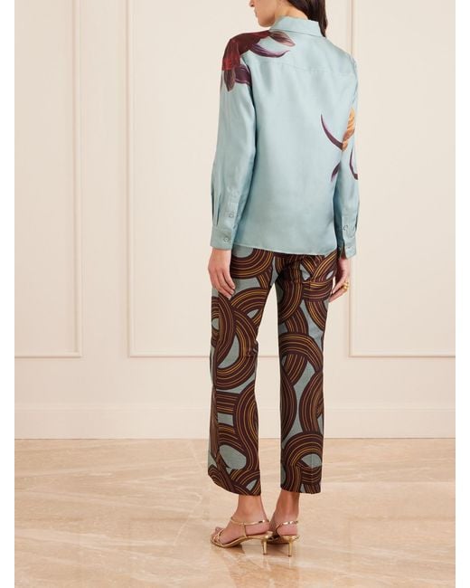 Chemise En Serge De Soie Imprimée Boy LaDoubleJ en coloris Blue