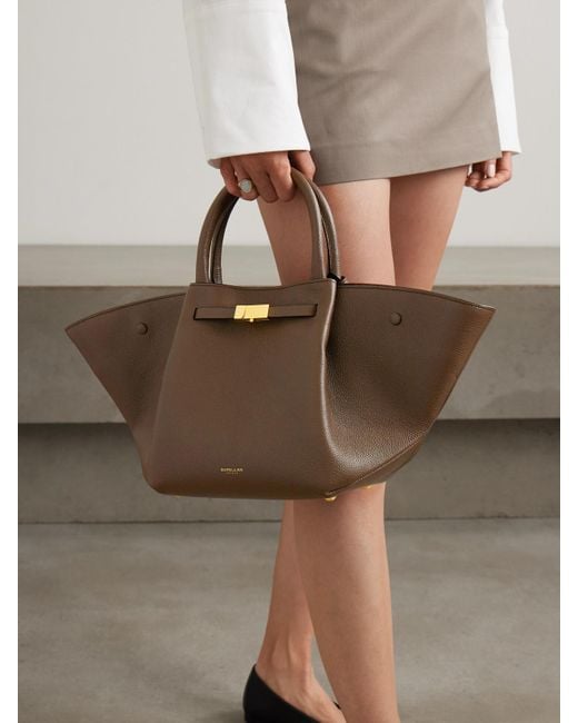Sac À Main En Cuir Texturé New York Midi DeMellier London en coloris Brown