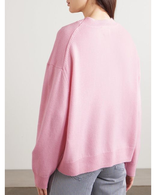 Anine Bing Pink Lee Cashmere Sweater