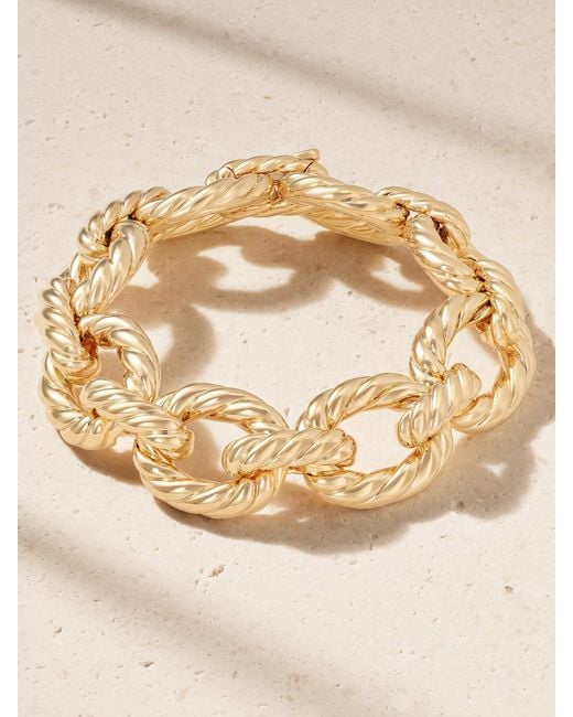 David Yurman Natural Sculpted Cable 18-Karat Bracelet