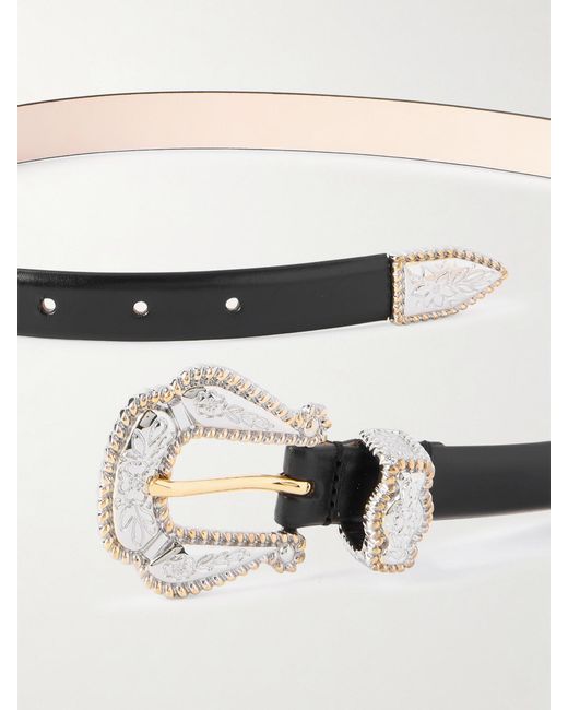 DEHANCHE Black Santo Leather Belt