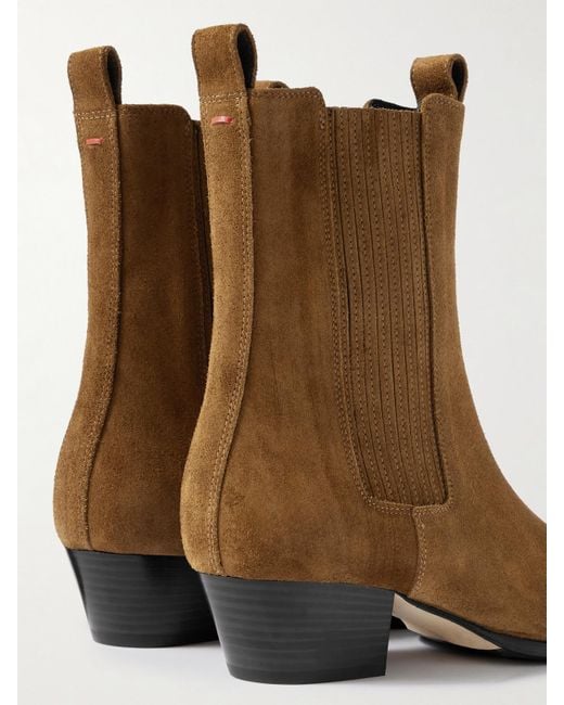 Bottines En Daim Agata Aeyde en coloris Brown