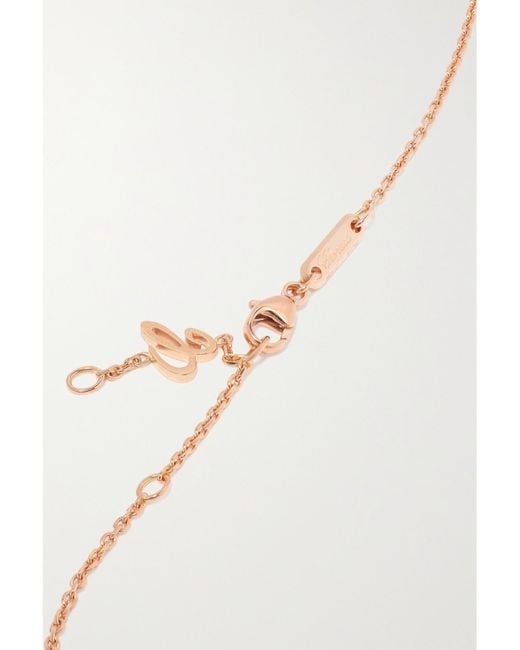 Chopard White Ice Cube Pure 18-Karat Rose Diamond Necklace