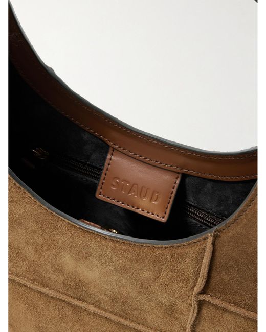 Staud Brown Moon Tote Aus Veloursleder