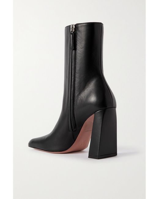 AMINA MUADDI Black Marine ankle boots aus leder