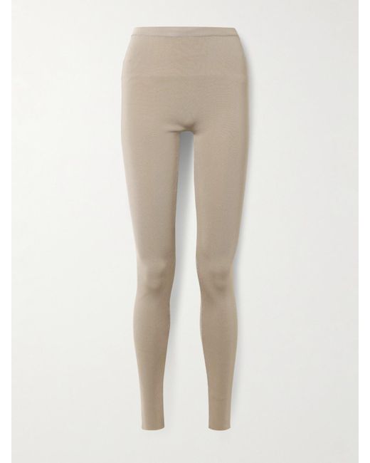 Ferragamo Natural Leggings Aus Stretch-Strick