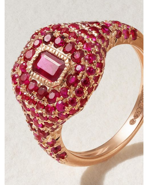 SHAY Pink 18-Karat Rose Ruby Ring