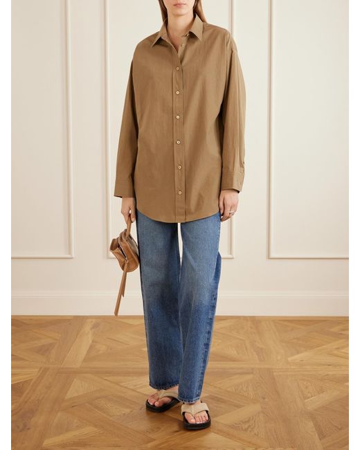 Agolde Natural Sona Cotton-Blend Shirt