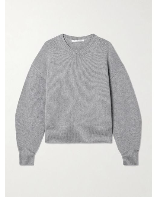 Another Tomorrow Gray Pullover Aus Einer Kaschmir-Wollmischung