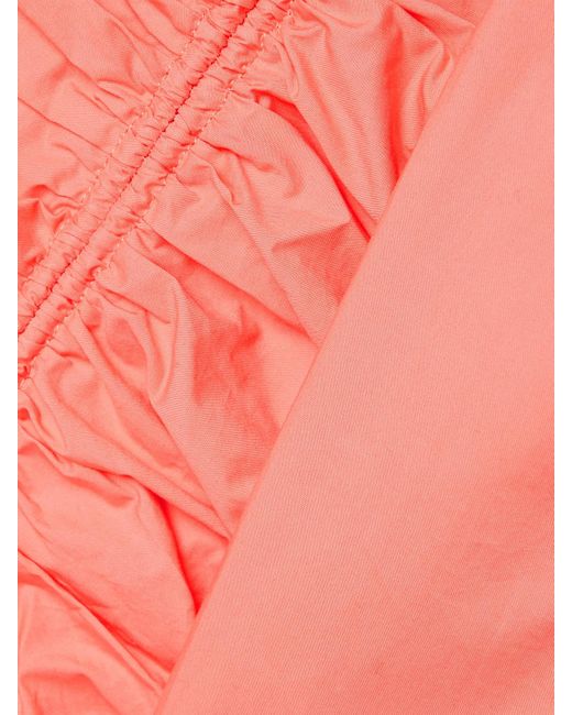 Haut En Popeline De Coton À Fronces Lorna Ulla Johnson en coloris Red