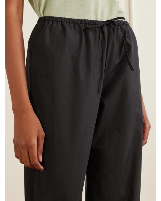 SKALL Black Petri Cotton-Poplin Balloon Trousers