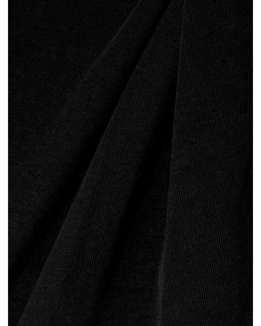 Isabel Marant Black Nayda Knotted Cotton-Jersey Top