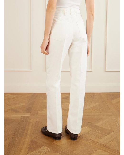RÙADH White The Quinn Straight-Leg Jeans