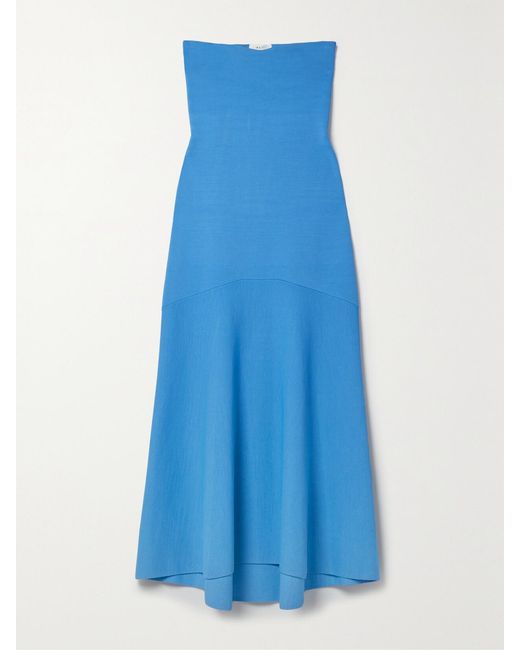 A.L.C. Blue Dean trägerloses midikleid aus stretch-ponte