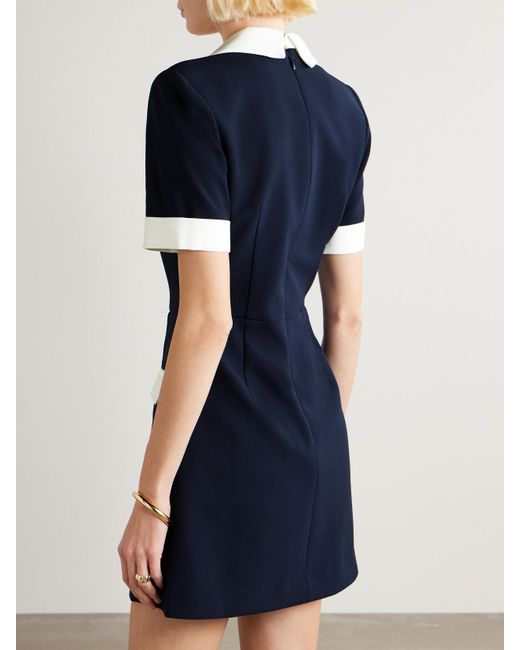 Rebecca Vallance Blue Ula Minikleid Aus Crêpe