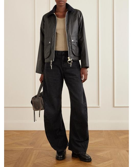 Agolde Blue Spiral Wide-Leg Jeans