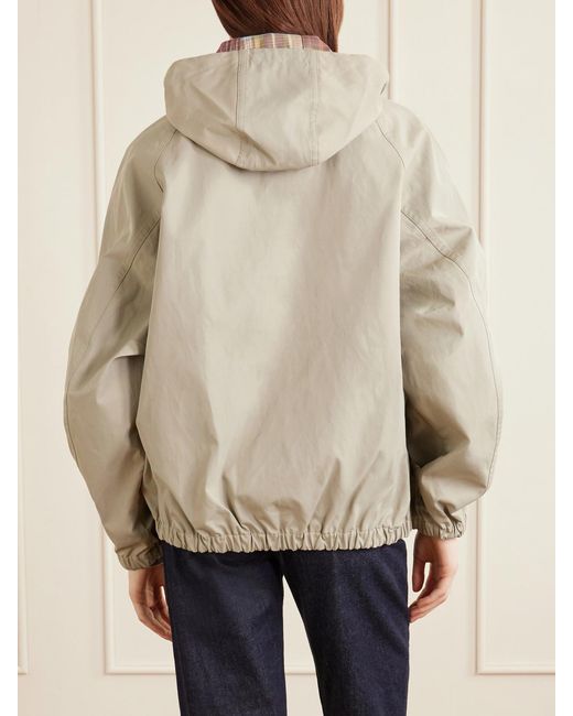 Aimé Leon Dore Natural Hooded Reversible Checked Shell Jacket