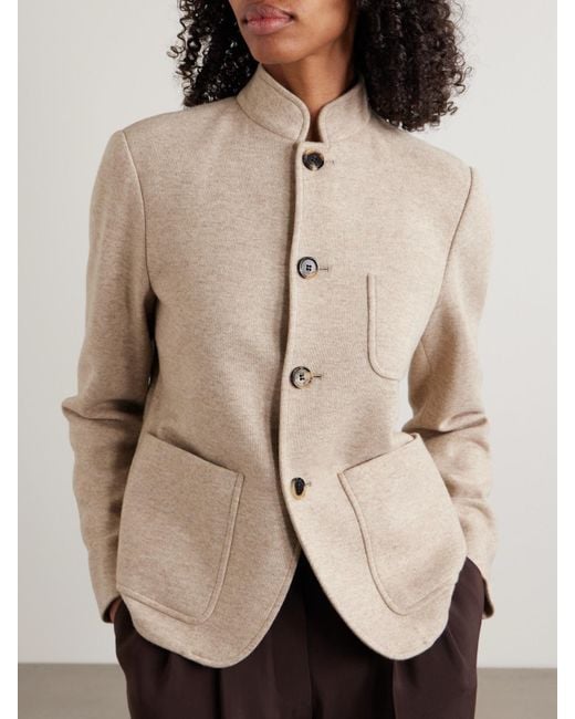 Loro Piana Natural Mini Spagna Cashmere-Blend Jacket