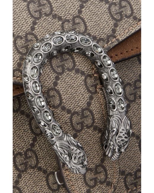 Gucci Brown Schultertasche DIONYSUS SMALL GG SUPREME