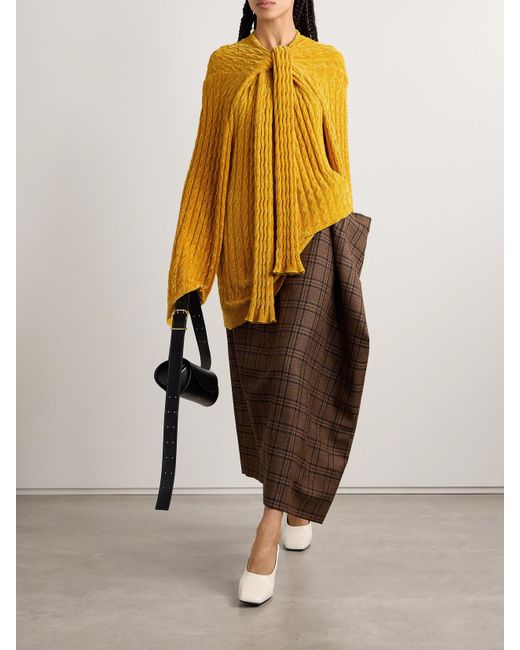 Marie Adam-Leenaerdt Yellow Oversized-Pullover Aus Chenille