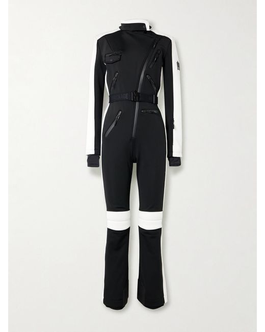 Mackage White Miakim Asymmetric Paneled Tech-Jersey Ski Suit