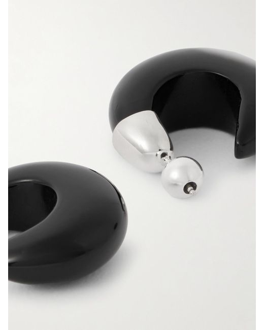 Sophie Buhai Black Donut Onyx Hoop Earrings
