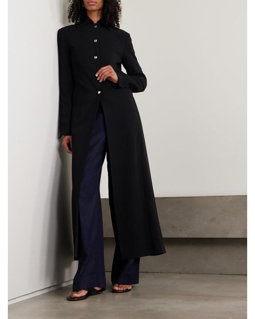 Kallmeyer Black Louis Stretch-Cady Coat