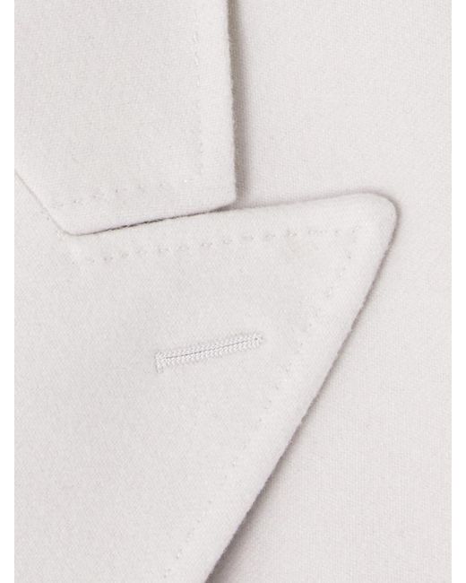 Balenciaga Natural Hourglass Double-Breasted Cashmere Blazer