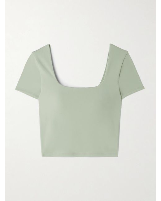 lululemon athletica Green Wunder Under Smoothcover T-Shirt