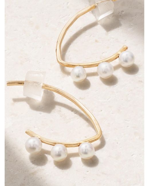 Melissa Joy Manning Natural 14-Karat Recycled Pearl Earrings