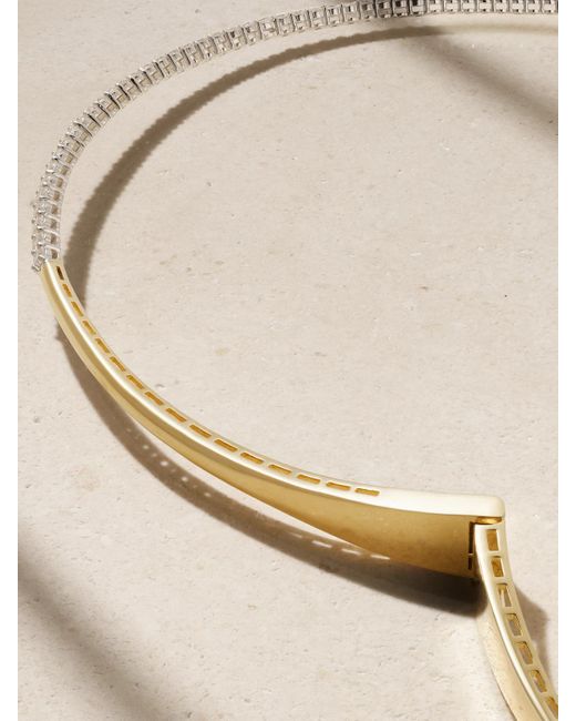YEPREM Natural Strada 18-Karat Diamond Necklace
