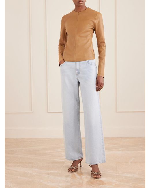 Stouls Brown Imany Leather Top