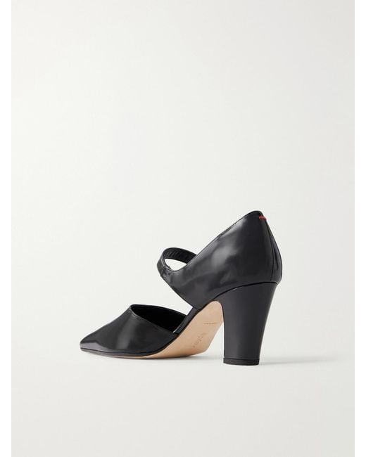 Aeyde Black Isidora 75 Calf-Leather Pumps