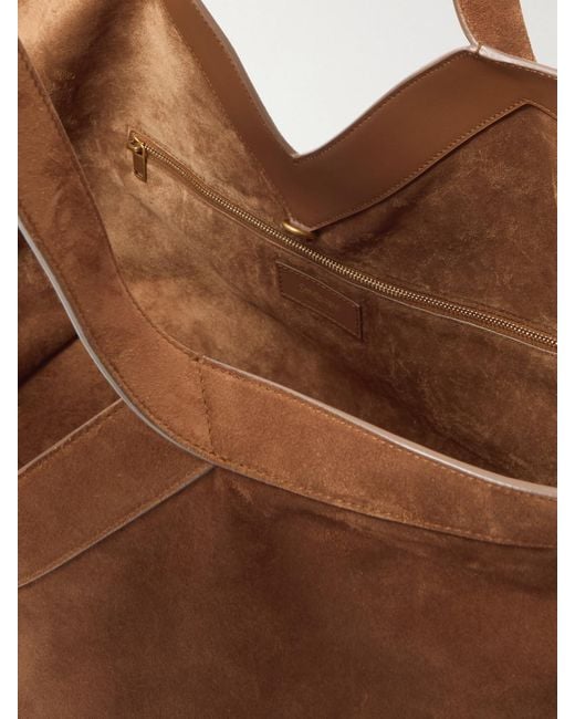 Saint Laurent Brown Y Suede Tote