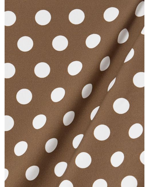 Marysia Swim White Avalon Polka-Dot Halterneck Swimsuit