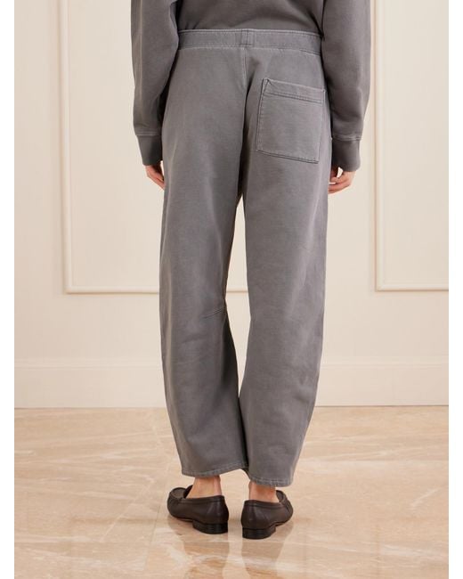 Citizens of Humanity Gray Miro Cotton-Jersey Barrel-Leg Track Pants