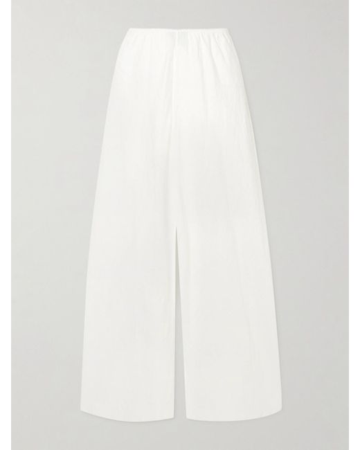 Doen White Lavon Linen Pants