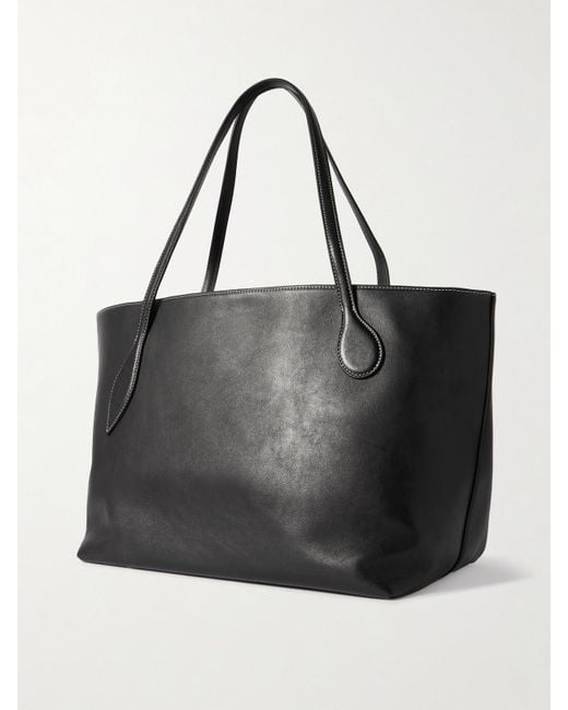 Liffner Black Sprout Large Leather Tote