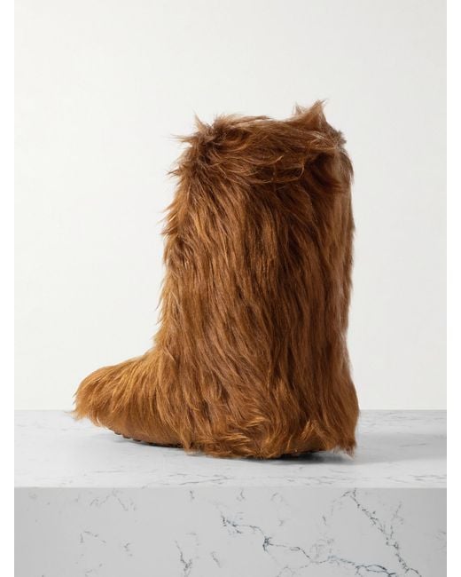 Tod's Brown Shearling Ankle Boots