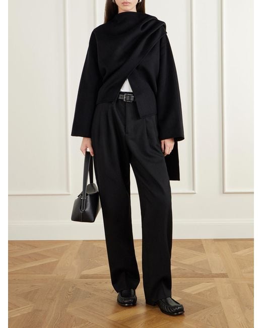 arch4 Black Halehurst Cape-Effect Wool, Cashmere And Silk-Blend Jacket